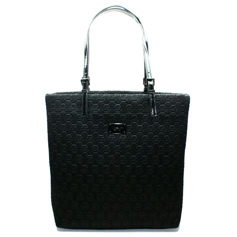 michael kors neoprene black tote|michael kors black nylon tote.